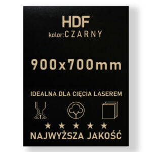 HDF 3mm formatka 900×700 Czarny