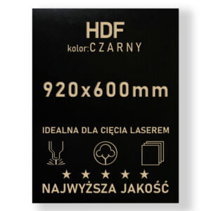 HDF 3mm formatka 920×600 Czarny