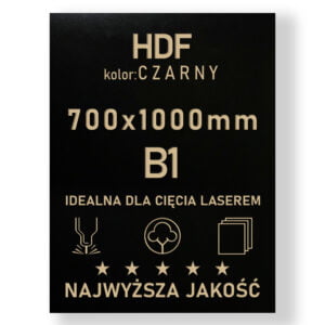 HDF 3mm formatka 1000×700 Czarny