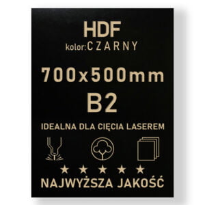 HDF 3mm formatka 700×500 Czarny