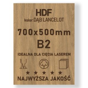 HDF 3mm formatka 700×500 Dąb Lancelot
