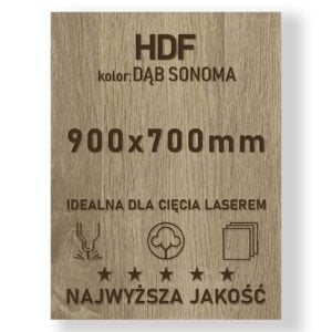 HDF 3mm formatka 900x700 Dąb Sonoma