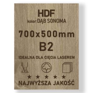 HDF 3mm formatka 700x500 Dąb Sonoma