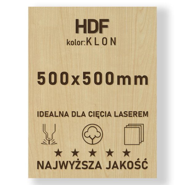 HDF 3mm formatka 500×500 Klon