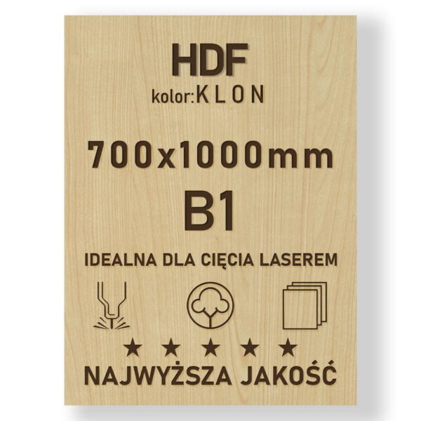 HDF 3mm formatka 1000x700 Klon
