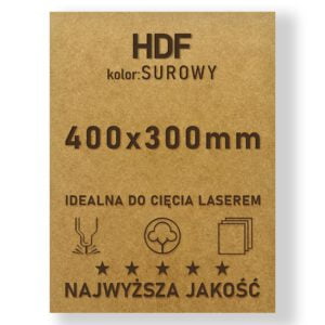 HDF 3mm formatka 400x300 Surowy