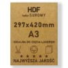 HDF 3mm formatka A3 Surowy