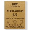 HDF 3mm formatka A5 Surowy