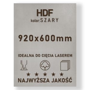 HDF 3mm formatka 920×600 Szary