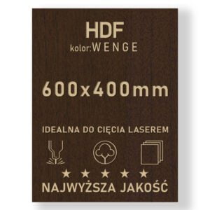 HDF 3mm formatka 600×400 Wenge