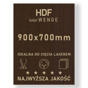 HDF 3mm formatka 900×700 Wenge