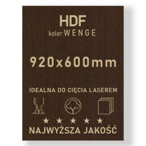 HDF 3mm formatka 920×600 Wenge