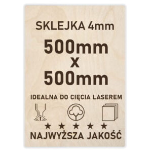 Sklejka 4 mm formatka 500×500 mm