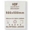 HDF 3mm formatka 500x500 Biały 2str