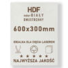 HDF 3mm formatka 600x300 Biały 2str