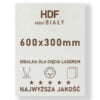 HDF 3mm formatka 600x300 Biały