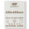 HDF 3mm formatka 600x400 Biały