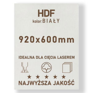 HDF 3mm formatka 920x600 Biały