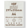 HDF 3mm formatka A4 Biały 2str