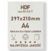 HDF 3mm formatka A4 Biały