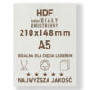 HDF 3mm formatka A5 Biały 2str