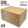 HDF 3mm Pakiet 169 formatek A5 Surowy