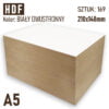 HDF 3mm Pakiet 169 formatek A5 Biały 2str