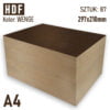 HDF 3mm Pakiet 87 formatek A4 Wenge