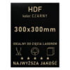 HDF 3mm formatka 300×300 Czarny