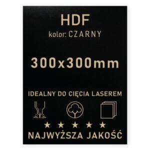 HDF 3mm formatka 300×300 Czarny