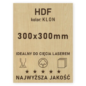 HDF 3mm formatka 300×300 Klon