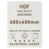 HDF 3mm formatka 400x400 Biały 2str
