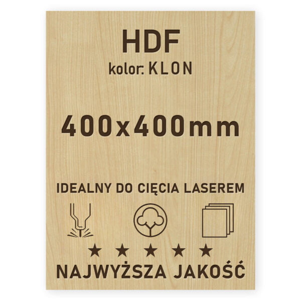HDF 3mm formatka 400×400 Klon