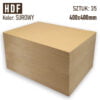 HDF 3mm Pakiet 35 formatek 400×400 Surowy