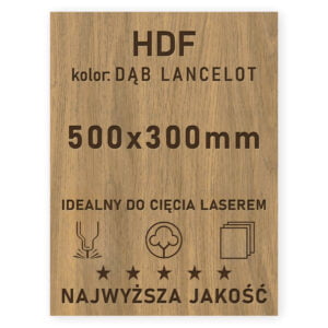 HDF 3mm formatka 500×300 Dąb Lancelot