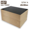 HDF 3mm Pakiet 16 formatek 600×500 Czarny