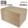 HDF 3mm Pakiet 12 formatek 600×600 Dąb Sonoma