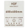 HDF 3mm formatka 600×600 Biały