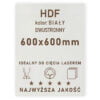 HDF 3mm formatka 600×600 Biały 2str