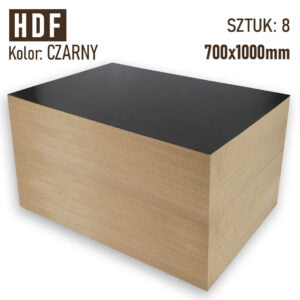 HDF 3mm Pakiet 8 formatek 1000×700 Czarny