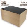 HDF 3mm Pakiet 16 formatek 700×500 Czarny