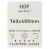 HDF 3mm formatka 760x480 Biały