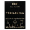 HDF 3mm formatka 760×480 Czarny