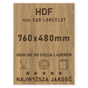 HDF 3mm formatka 760×480 Dąb Lancelot
