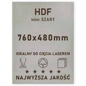 HDF 3mm formatka 760×480 Szary
