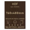 HDF 3mm formatka 760×480 Wenge