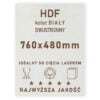 HDF 3mm formatka 760x480 Biały 2str