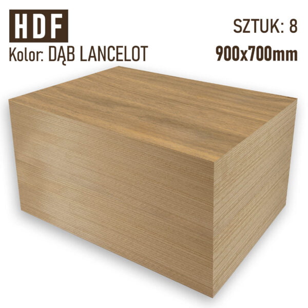 HDF 3mm Pakiet 8 formatek 900×700 Dąb Lancelot