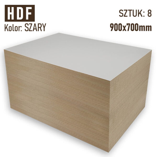 HDF 3mm Pakiet 8 formatek 900×700 Szary