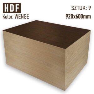 HDF 3mm Pakiet 9 formatek 920×600 Wenge